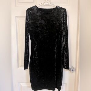 Elegant Black Velvet Dress